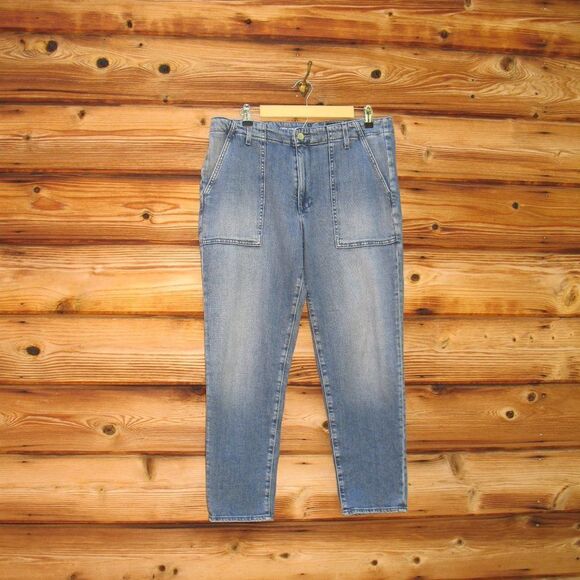 AG Adriano Goldschmied Caden Fatigue Tailored High Waist Cropped Jeans - Picture 2 of 10